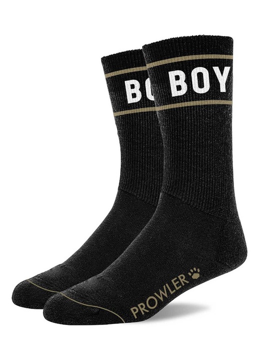 Sosete barbati Prowler, model Boy, bumbac, negru/alb, One size
