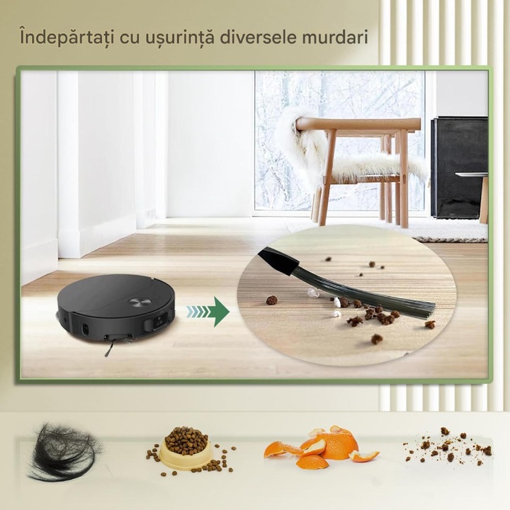 Set 2 perii laterale PAA-home pentru aspiratoare robot, compatibile Xiaomi