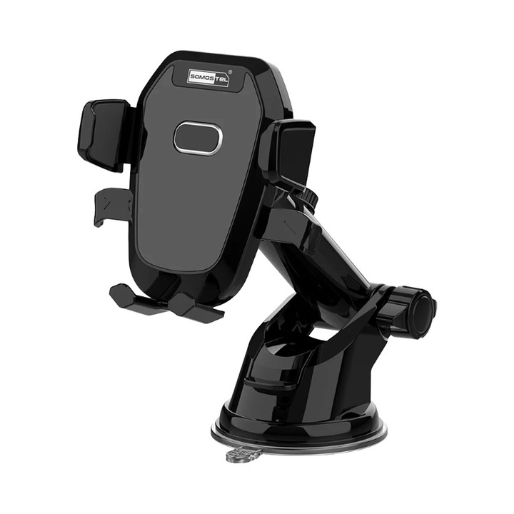 Suport auto telescopic Somostel SMS-ZB30, prindere puternica, design elegant, negru