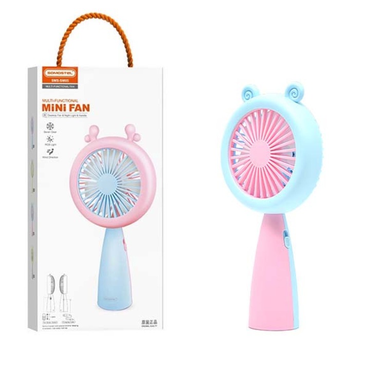 Ventilator portabil Somostel SMS-SM05, 7 palete, functie lampa, 183x91x38.1mm