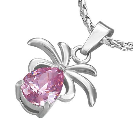 Pandant otel inox in forma de flore