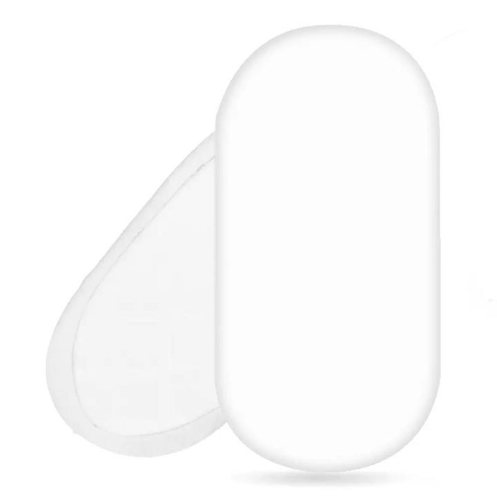 Cearceaf pentru gondola Muminky, Bumbac, 35x75cm, Alb