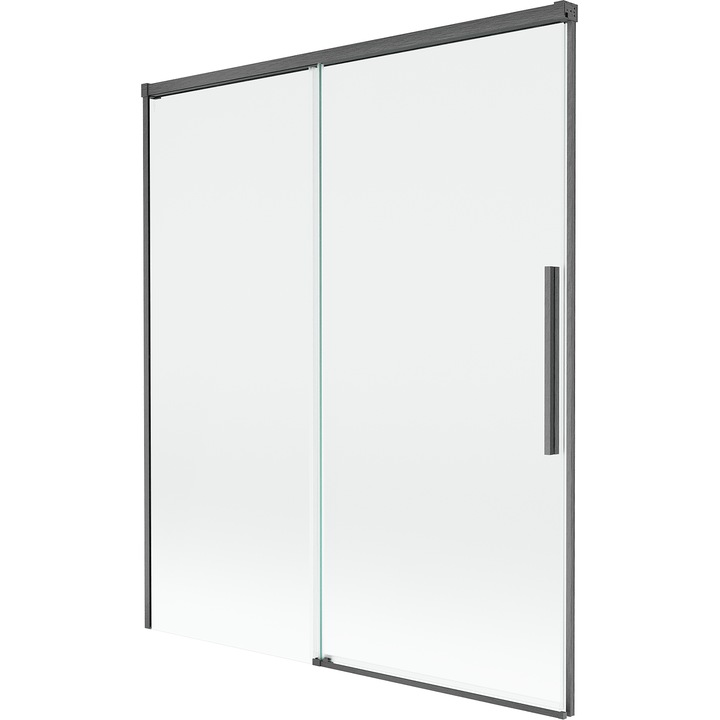 Mexen Rox paravan cada de baie cu 2 usi culisante 140 x 150 cm, transparent, gri arma periat - 8C9-140-001-66-00