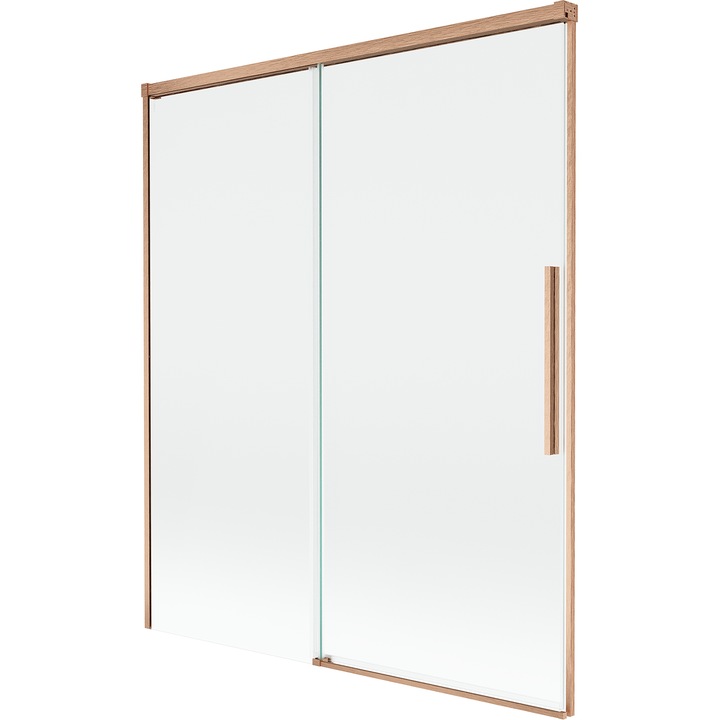 Mexen Rox paravan de baie cu 2 canaturi culisante 140 x 150 cm, transparent, cupru periat - 8C9-140-001-65-00