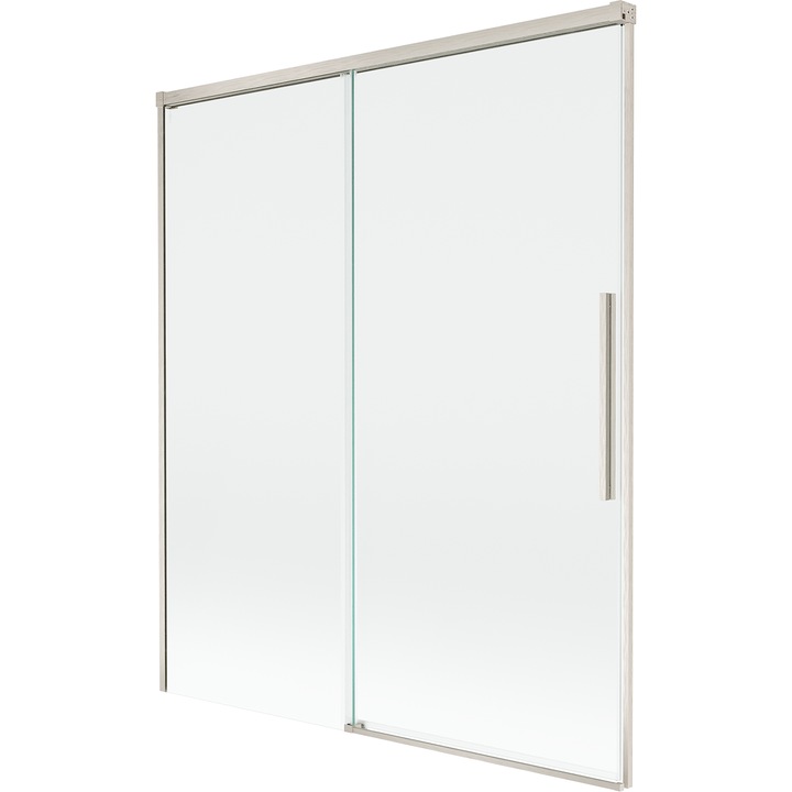 Mexen Rox paravan de baie, 2 usi glisante, 140 x 150 cm, transparent, nichel periat - 8C9-140-001-97-00