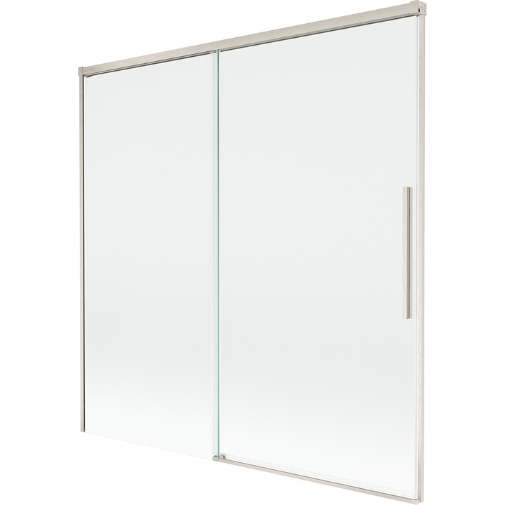 Mexen Rox paravan de baie cu 2 panouri glisante 160 x 150 cm, transparent, nichel periat - 8C9-160-001-97-00