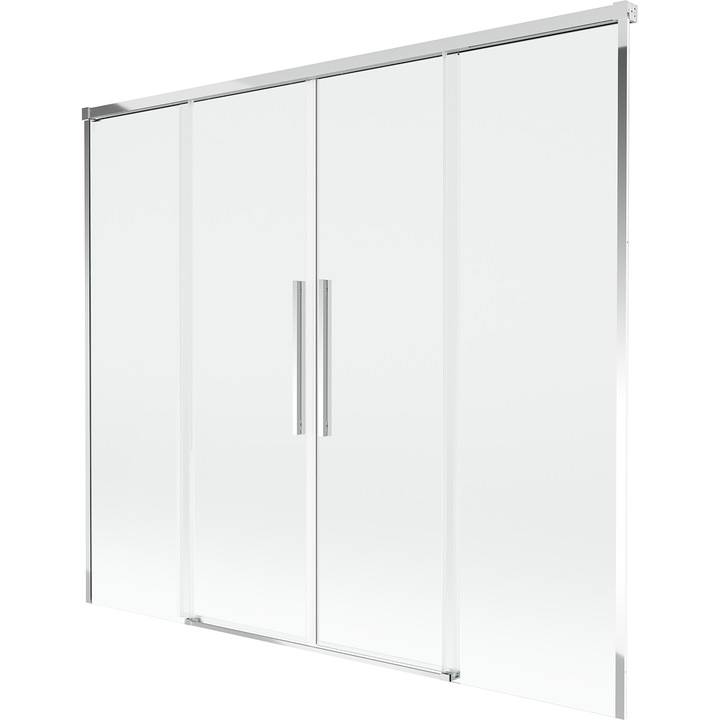 Mexen Rox paravan de baie cu 2 usi glisante 180 x 150 cm, transparent, crom - 8C9-180-002-01-00