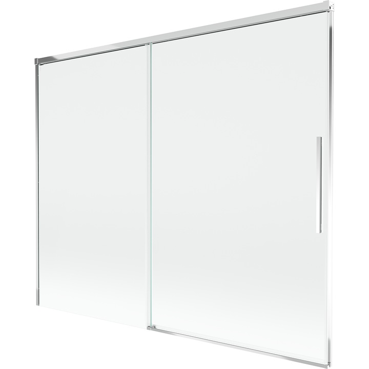 Mexen Rox paravan de cada cu 2 usi glisante 190 x 150 cm, transparent, crom - 8C9-190-001-01-00