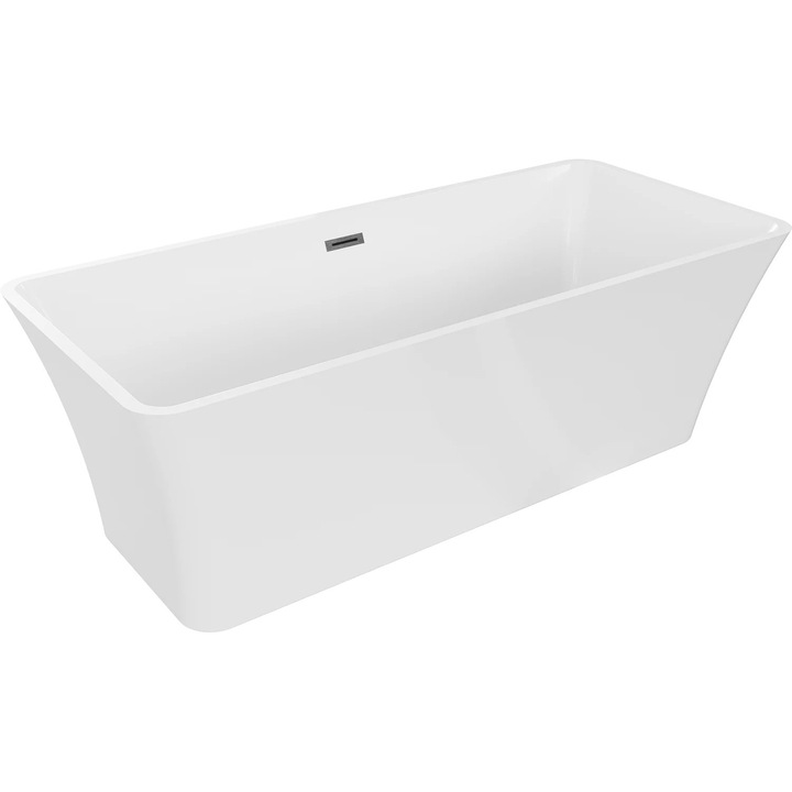 Mexen Tonia cada independenta 170 x 75 cm, alba, overflow gun gray periat - 52171707500-66