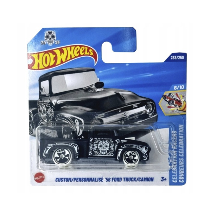 Hot Wheels kisautó '56 Ford Truck / Kamion, fekete, 1:64 méretarány, 2025-ös modell