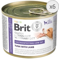 Hrana umeda pentru caini Brit Grain Free Veterinary Diets, Gastrointestinal Low Fat, 6x200g