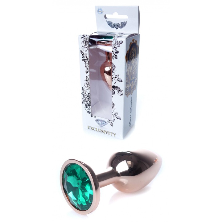 Dop anal B - Series HeavyFun, fém, átmérő 2,7cm, hossz 7cm, gyémántokkal