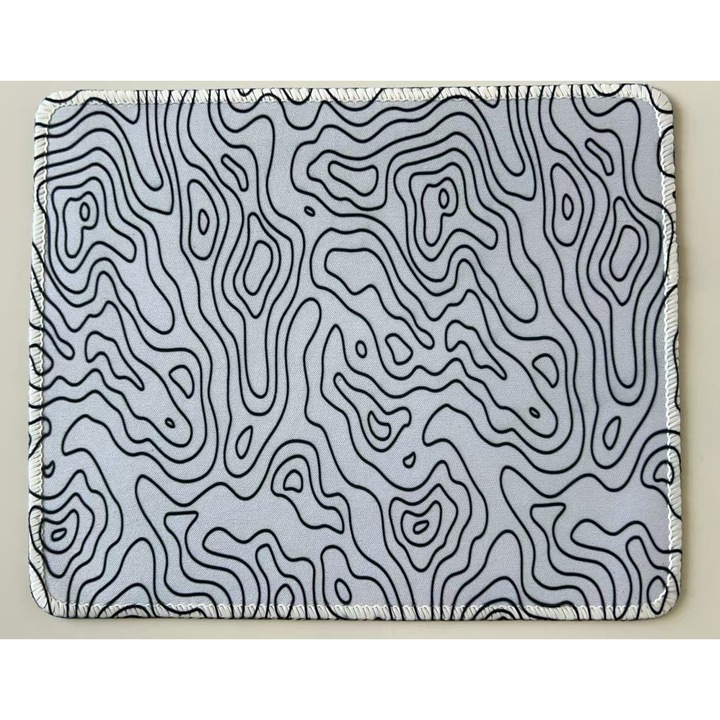 Mouse pad, textura minimalista, Alb, 22x18cm