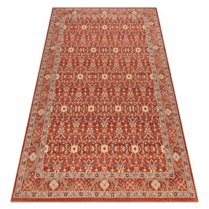 Covor de lana legend 468 12 gb300 osta - ornament, DYWANY ŁUSZCZÓW cadru, exclusiv rosu / bej, 240x340 cm