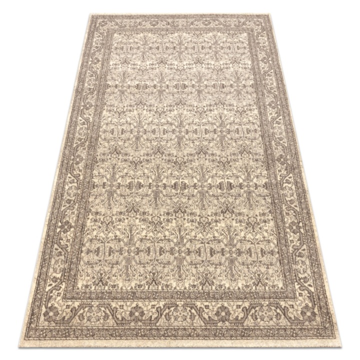 Covor de lana legend 468 12 gb620 osta - ornament, DYWANY ŁUSZCZÓW cadru, exclusiv bej / maro, 160x230 cm