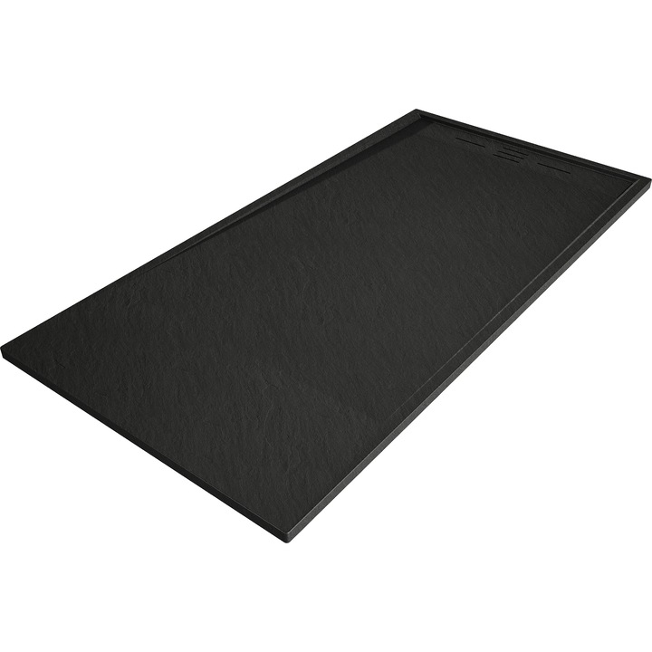 Mexen Amon cada de dus dreptunghiulara SMC 160 x 80 cm, negru - 4F708016