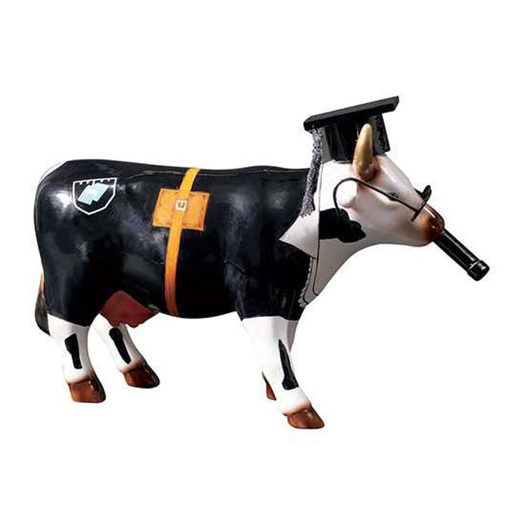 Figurina vacuta, CowParade, Cow Doutora, M, ceramica