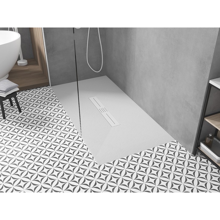 Cadita dus Mexen Toro, SMC, 160x70cm, alba, capac alb