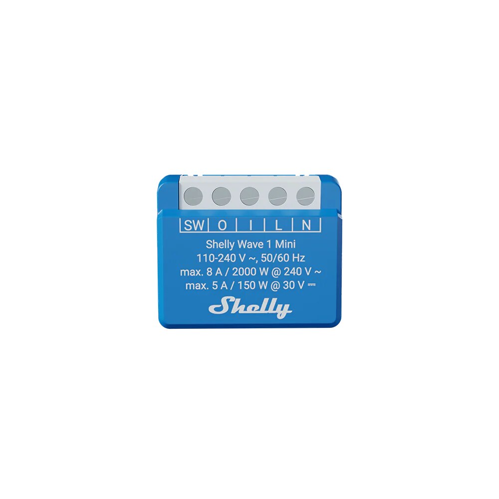 Releu inteligent Shelly Wave 1 Mini LR Z-Wave Long Range, control ON ...