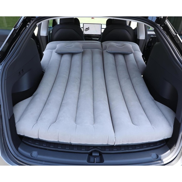 Самораздуващ се матрак Liphier 195x130см, с електрическа помпа, многоцветен, за къмпинг и пътувания