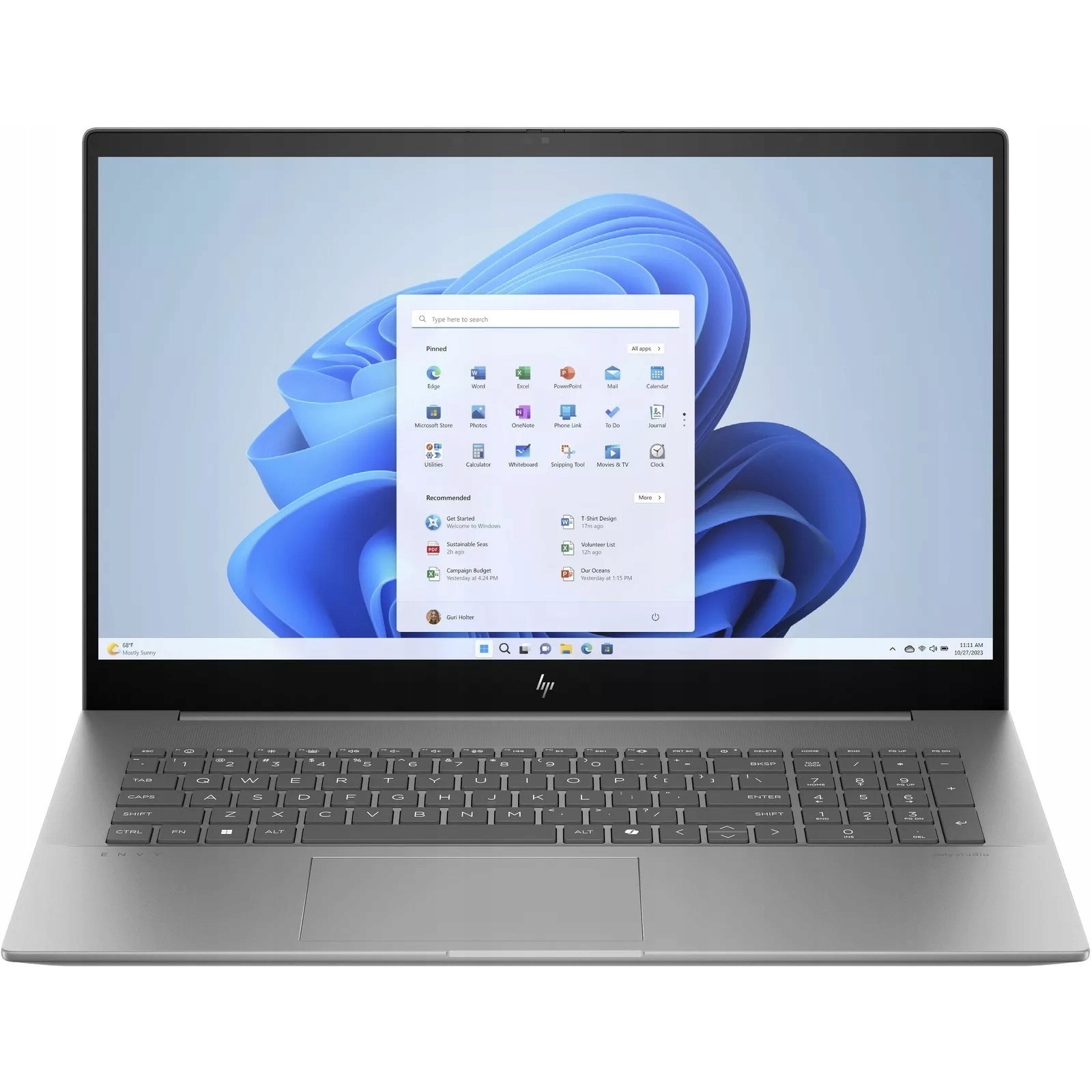 Laptop HP Envy 17, Intel Core Ultra 7 155H, 32GB RAM, 2TB SSD, FHD