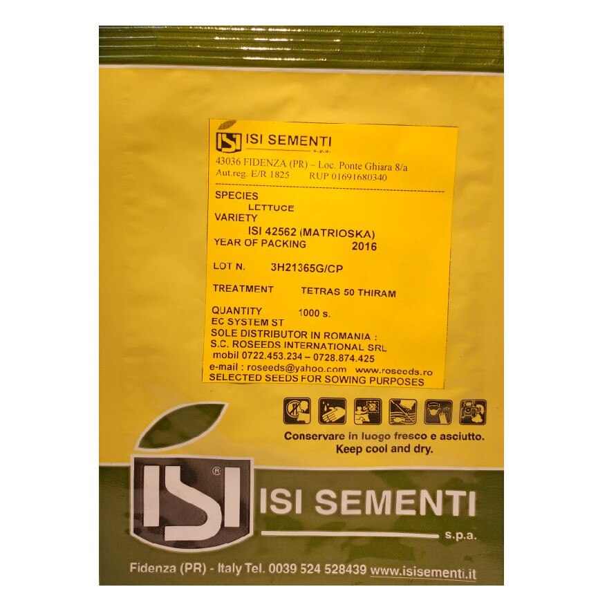 Seminte salata rosie de capatana Matrioska -1000 Sem