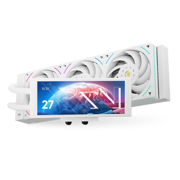 Охладител за процесор Thermalright водно охлаждане Water Cooling Trofeo Vision 360 ARGB White - 6.86 inch IPS LCD Display TROFEO-VISION-360-ARGB-WH