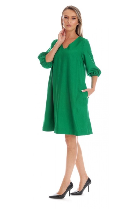 Rochie Dama Eranthe V-Neckline, Verde