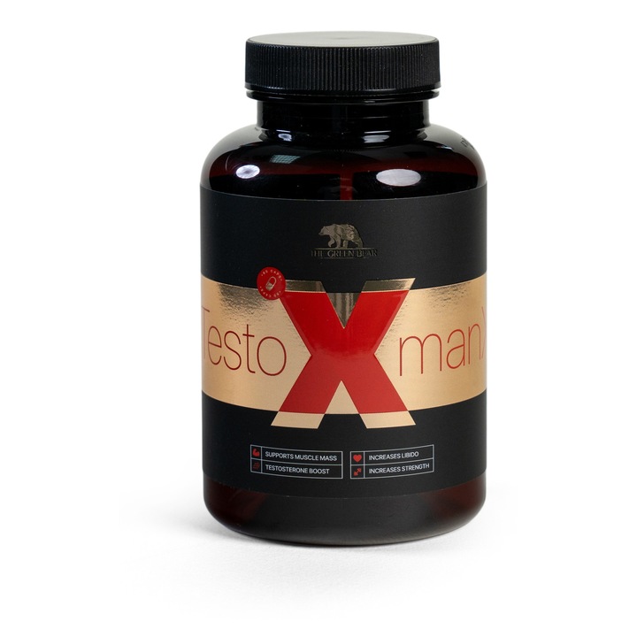 The Green Bear Testo man X – Tesztoszteron fokozó, 60 kapszula