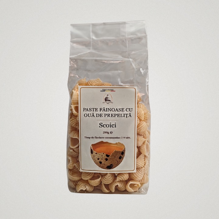 Paste Scoici cu oua de prepelita 200g - Darurile Prepelitei
