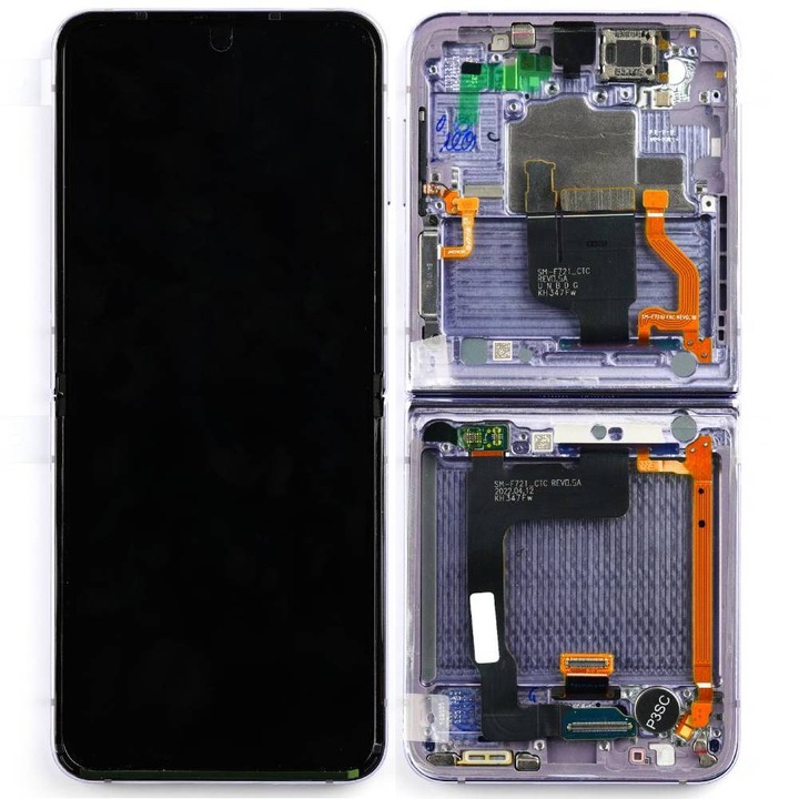 Ecran Original Interior Samsung Galaxy Z Flip 4 (F721), Bora Purple