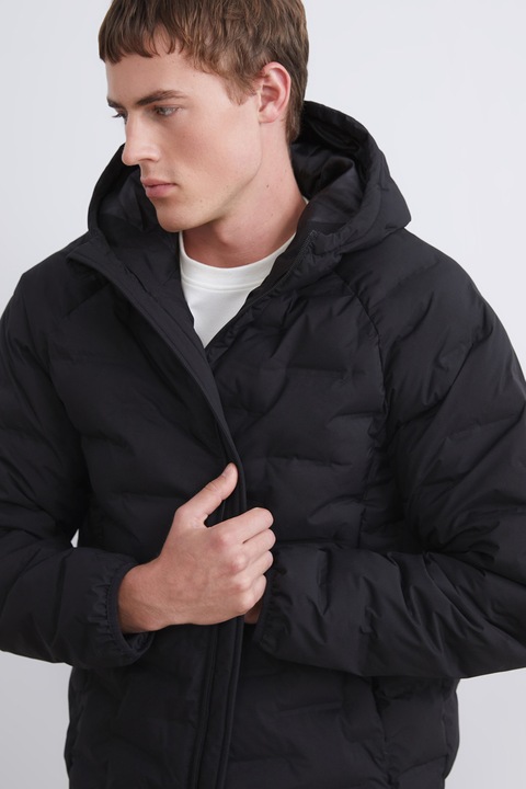 LC WAIKIKI, Geaca regular fit cu buzunare cu fermoar, Negru, 2XL