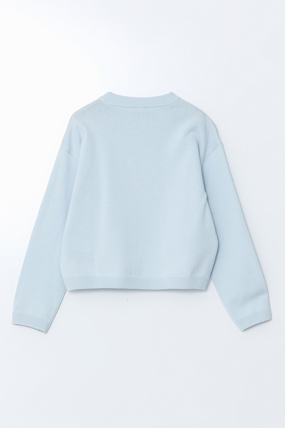 LC WAIKIKI, Bluza de trening lejera cu model uni, Albastru pastel