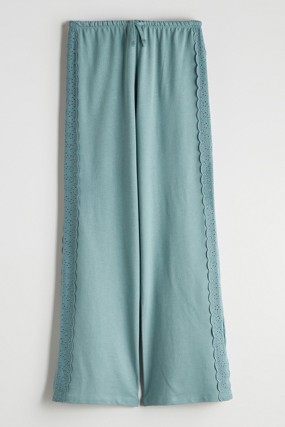 LC WAIKIKI, Pantaloni ampli cu snur, Verde menta, 158-164 CM