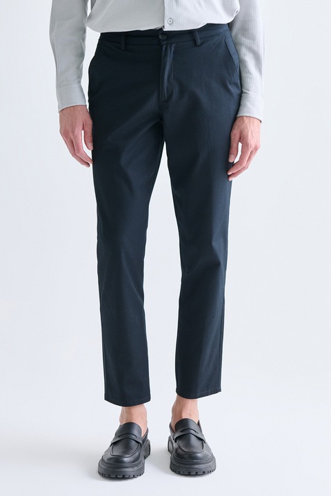 LC WAIKIKI, Pantaloni chino crop, Albastru ultramarin