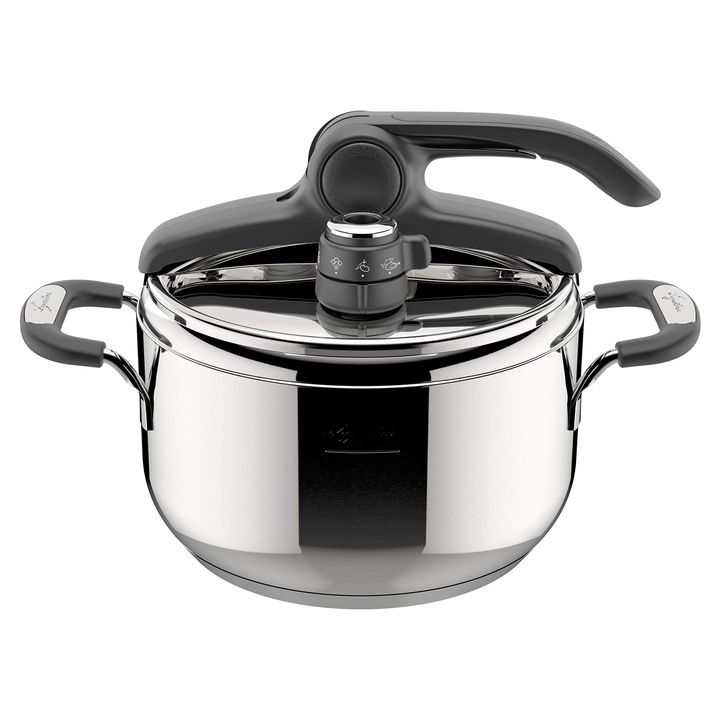 Oală sub presiune LAGOSTINA Briosa Lagoeasy'Up, 5 L, inox, pentru gaz
