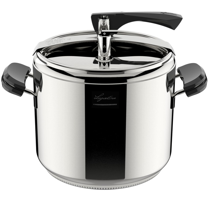 Oală sub presiune LAGOSTINA La Classica Lagofusion, 26 cm, 12 l, inox, cu coș