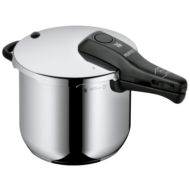 WMF Perfect 6,5 L-es kukta, rozsdamentes acél, gőzfőző, két főzési szint
