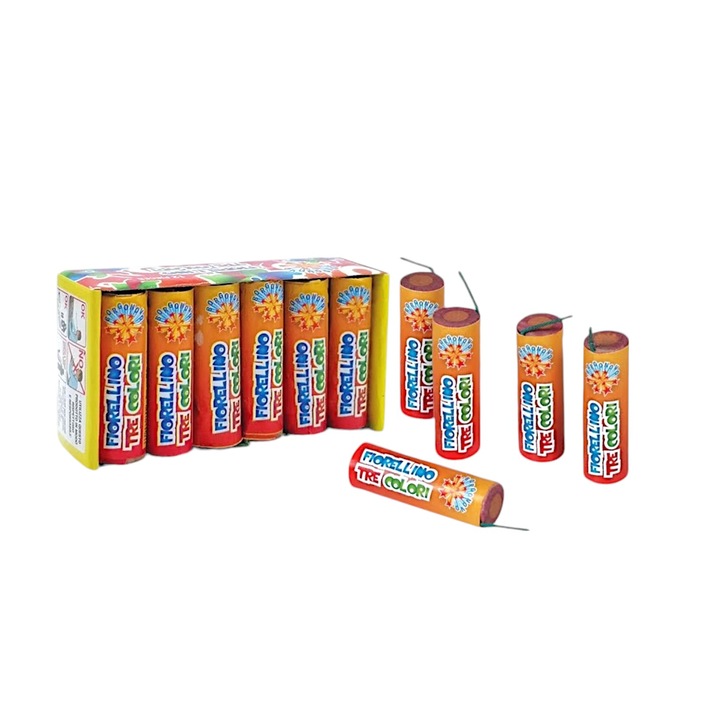 Set artificii Borgonovo Titireze Fiorellino Tre Colori 12 buc, F1, exterior