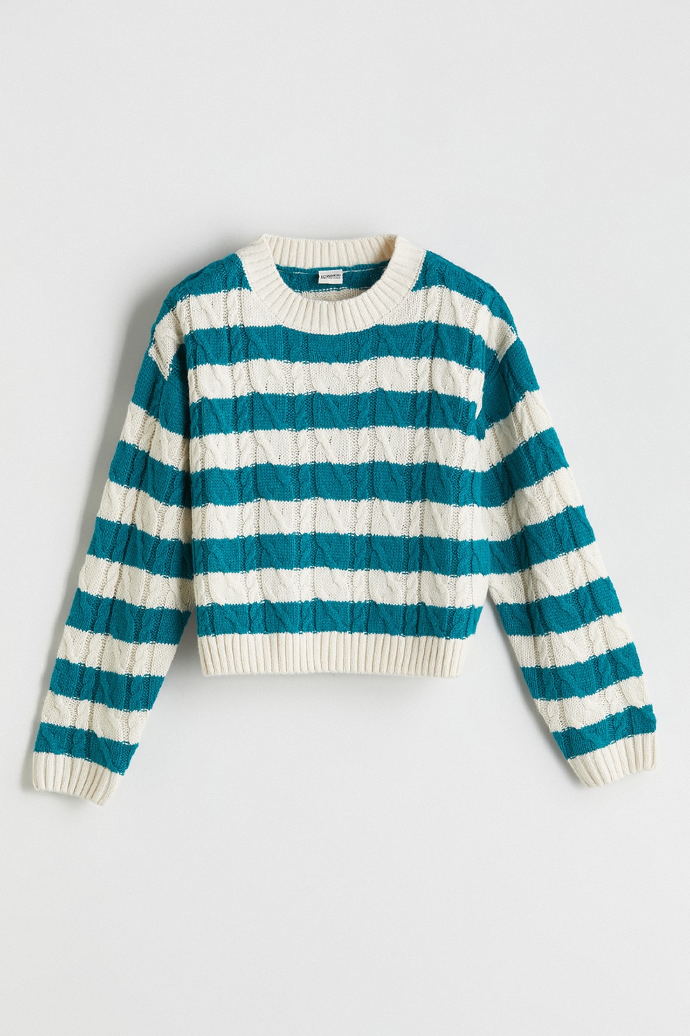 LC WAIKIKI, Cardigan de bumbac cu fermoar, Bleumarin, 158-164 CM