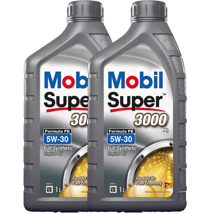 Pachet 2 litri Ulei Mobil Super 3000 X1 Formula FE 5W30