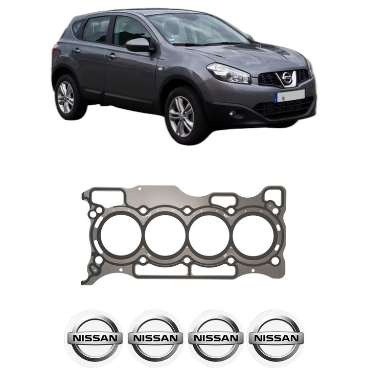 Garnitura chiuloasa NISSAN QASHQAI I VAN (J10) 1.6 CVTC din 2013-2014 KW 86 CP 117 CMC 1598, auto, Elring, 4x Stickere auto cu NISSAN