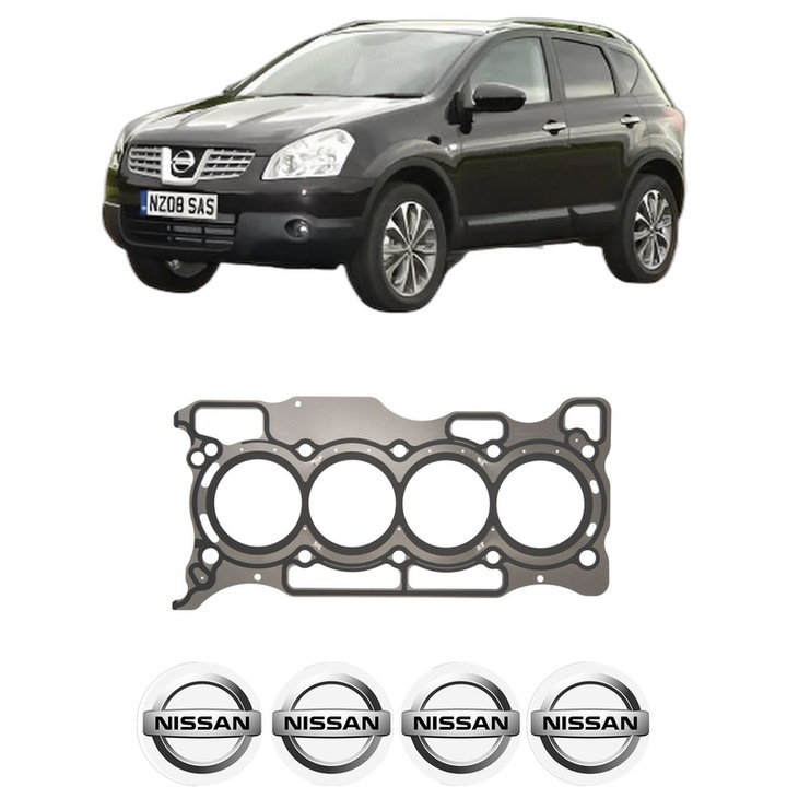 Garnitura chiuloasa NISSAN QASHQAI +2 VAN (JJ10E) 1.6 CVTC din 2013-2013 KW 86 CP 117 CMC 1598, auto, Elring, 4x Stickere auto cu NISSAN