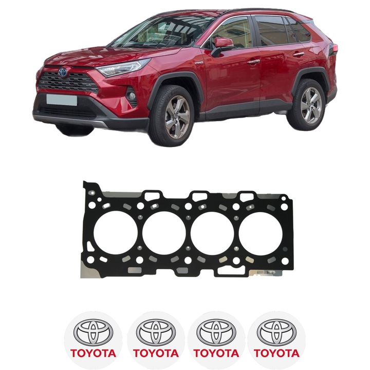 Garnitura chiuloasa TOYOTA RAV 4 IV (_A4_) 2.0 D (ALA40_, ALA40R) din 2012-2018 KW 91 CP 124 CMC 1998, auto, Elring, 4x Stickere auto cu TOYOTA