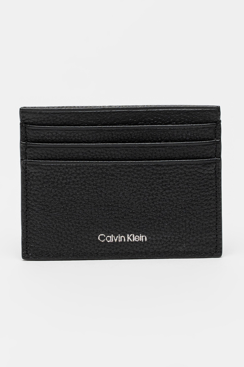 CALVIN KLEIN, Portcart de piele, Negru