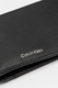 CALVIN KLEIN, Кожен портфейл с лого, Черен