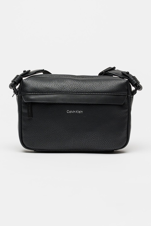 CALVIN KLEIN, Keresztpántos textiltáska, Fekete