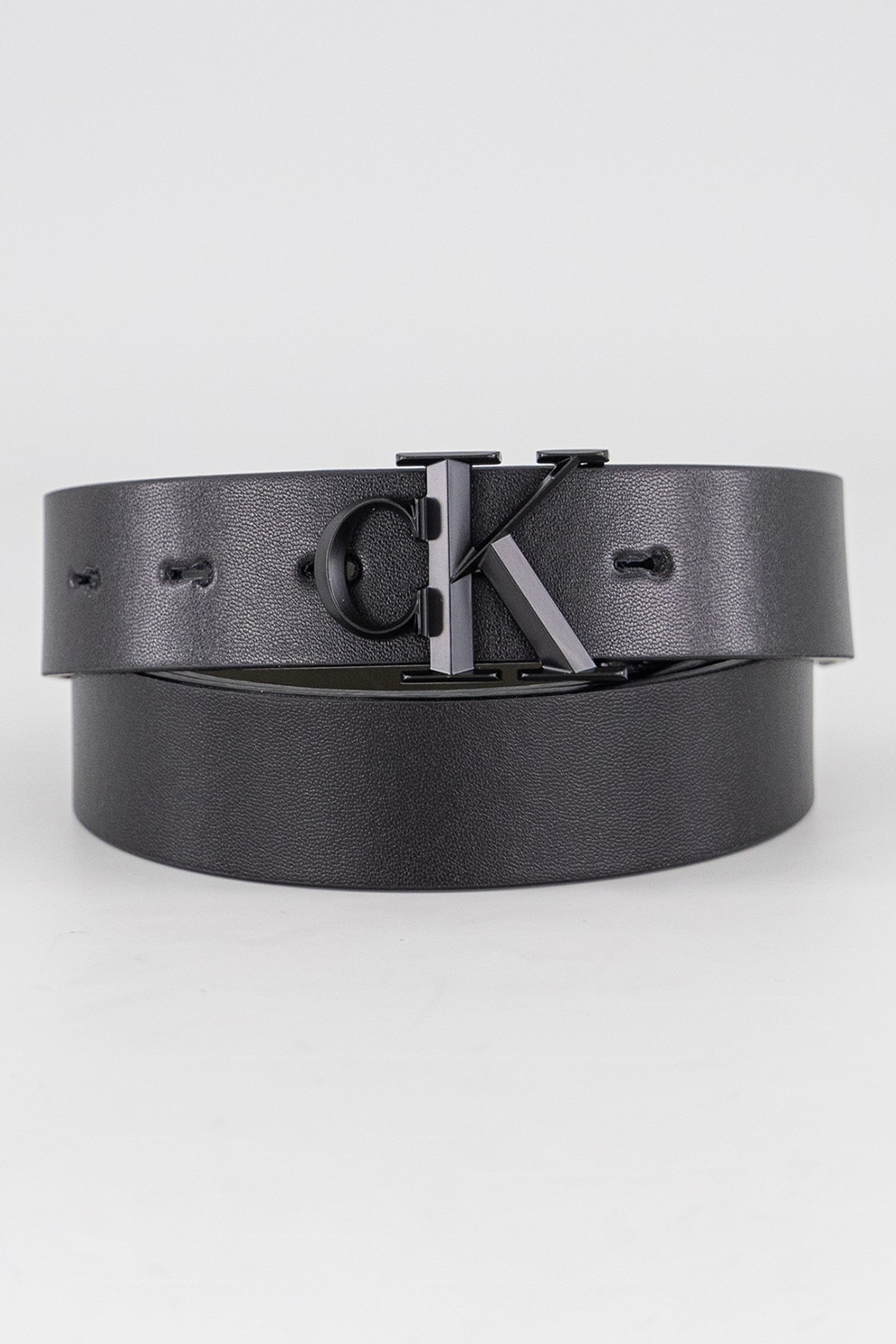 CALVIN KLEIN, Curea cu logo, Negru, 100