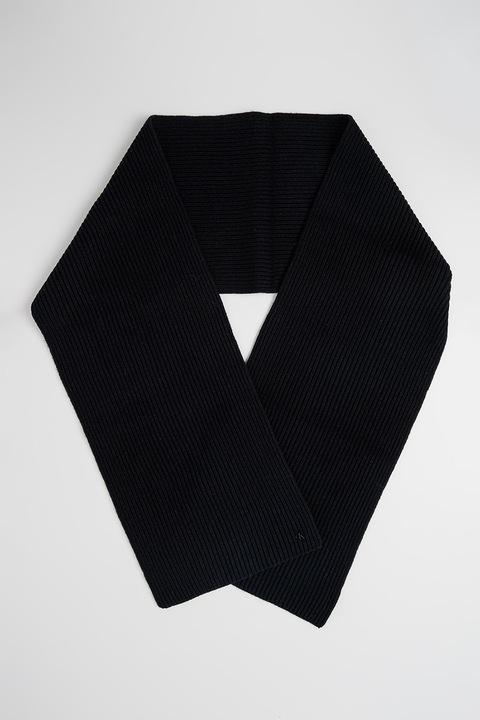CALVIN KLEIN, Fular uni din amestec de lana, Negru