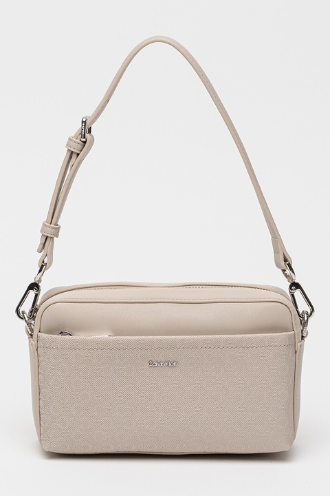 CALVIN KLEIN, Válltáska levehető és állítható pánttal, Világos tópbarna